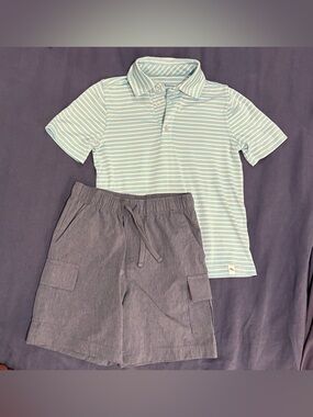 Tommy Bahama Kids Striped Polo and Shorts bundle